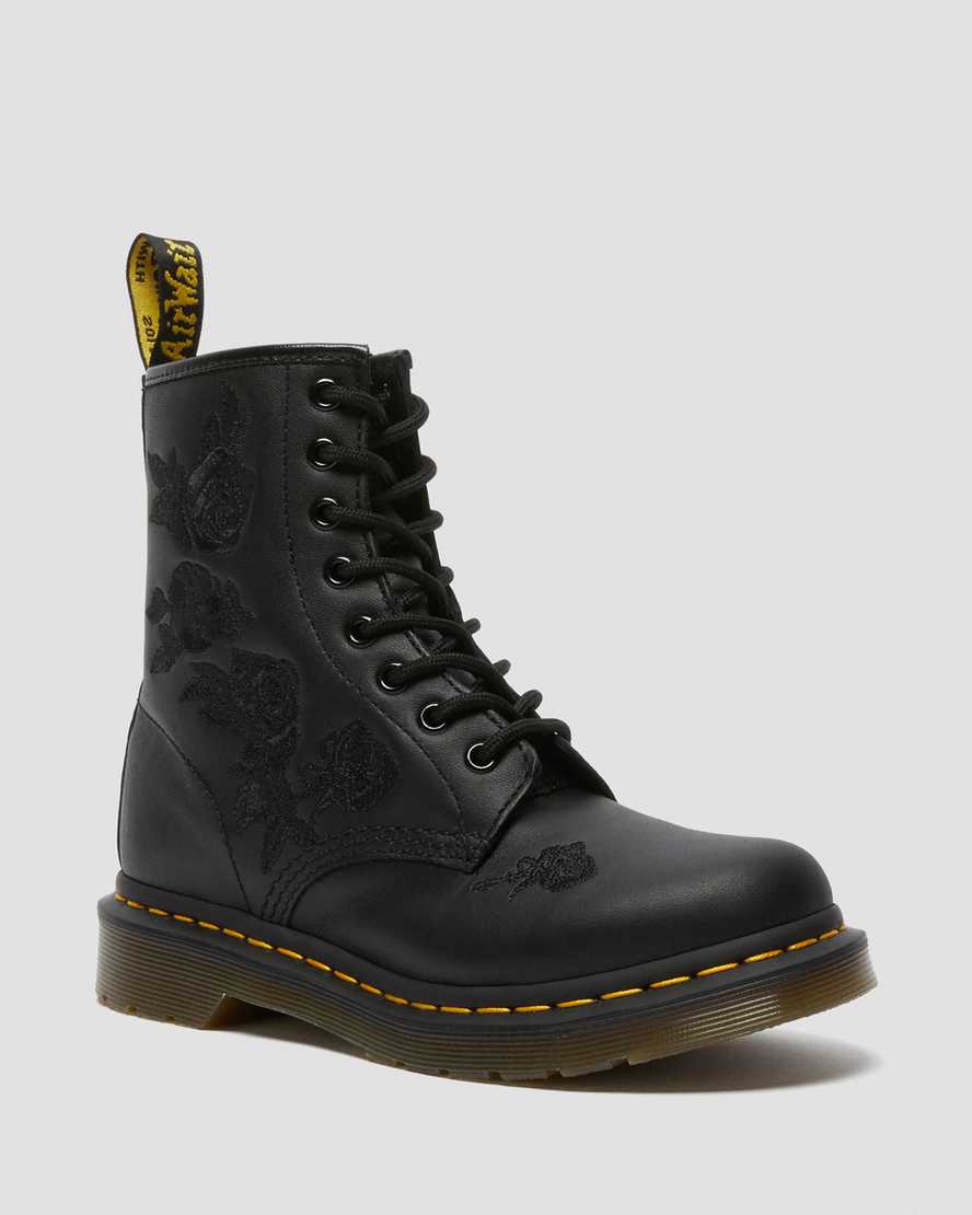 Dr. Martens 1460 Vonda Mono Floral Naisten Originals Nilkkurit - Mustat Nilkkurit [679-TEMCPV]